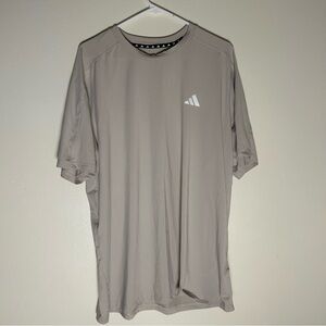 Adidas Taupe Performance Short Sleeve Athletic Shirt Men’s XL
